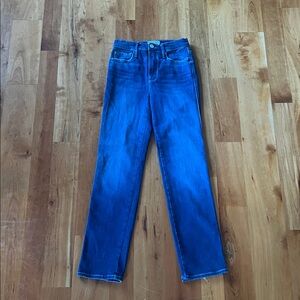 Frame Le Sylvie Slender Straight Jeans - Blue